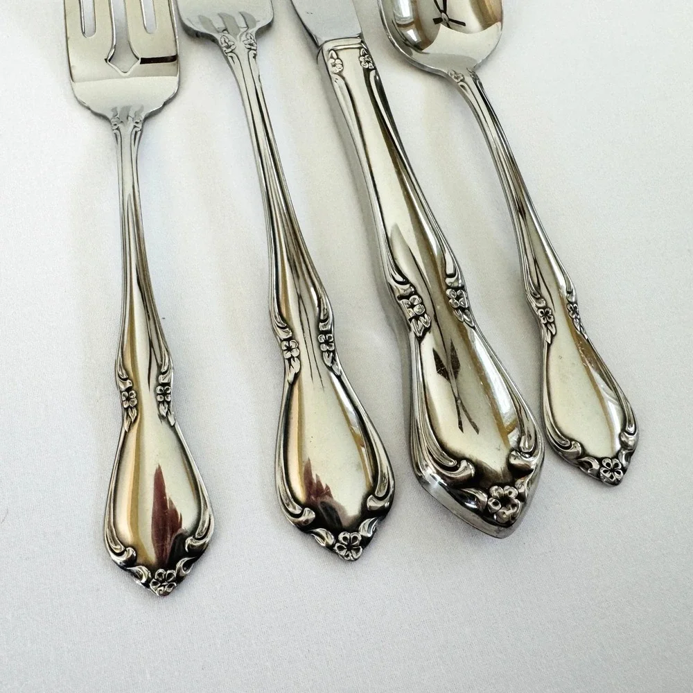 Oneidacraft CHATEAU Stainless Steel Flatware (5) 4-Place Settings 20 Pieces